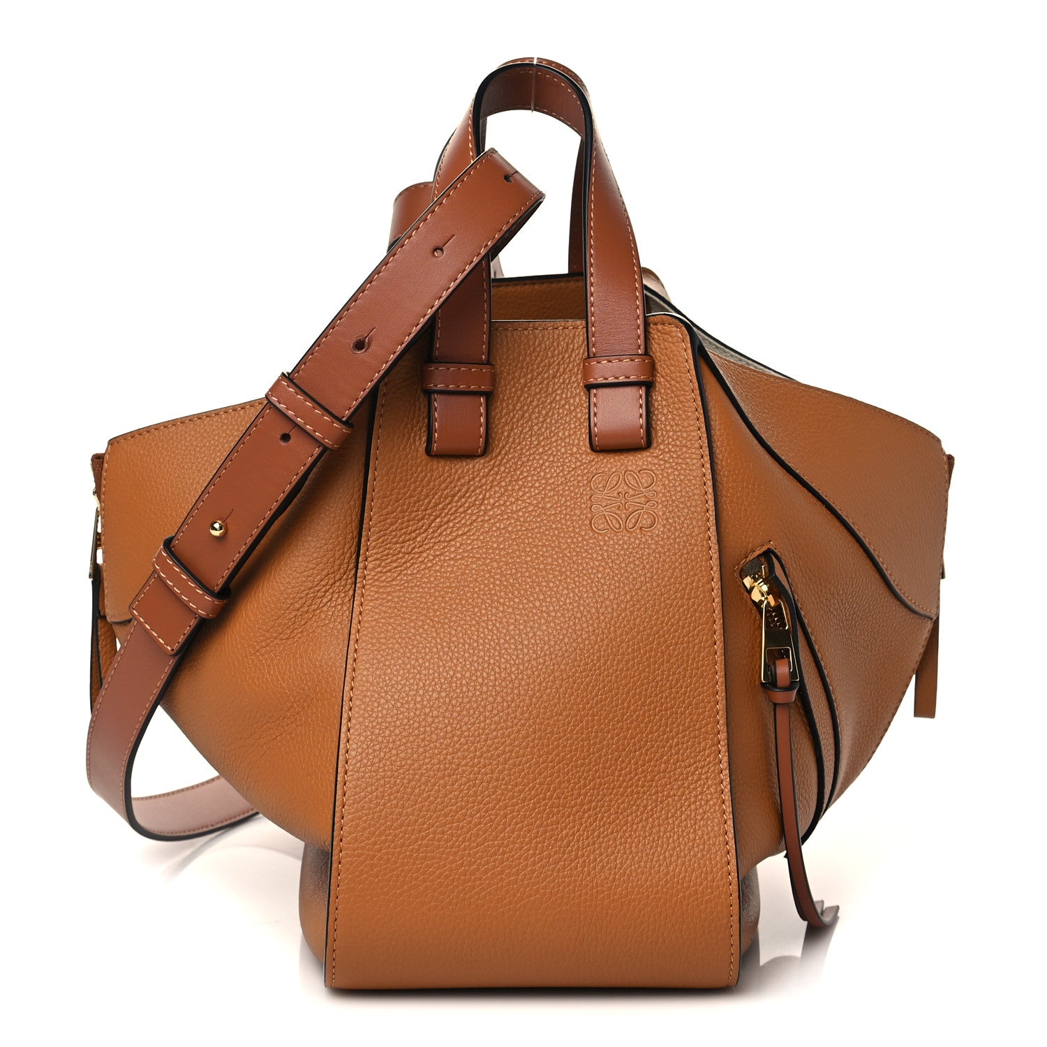 Loewe Grained Calfskin Small Hammock Shoulder Bag Tan 1 of 6