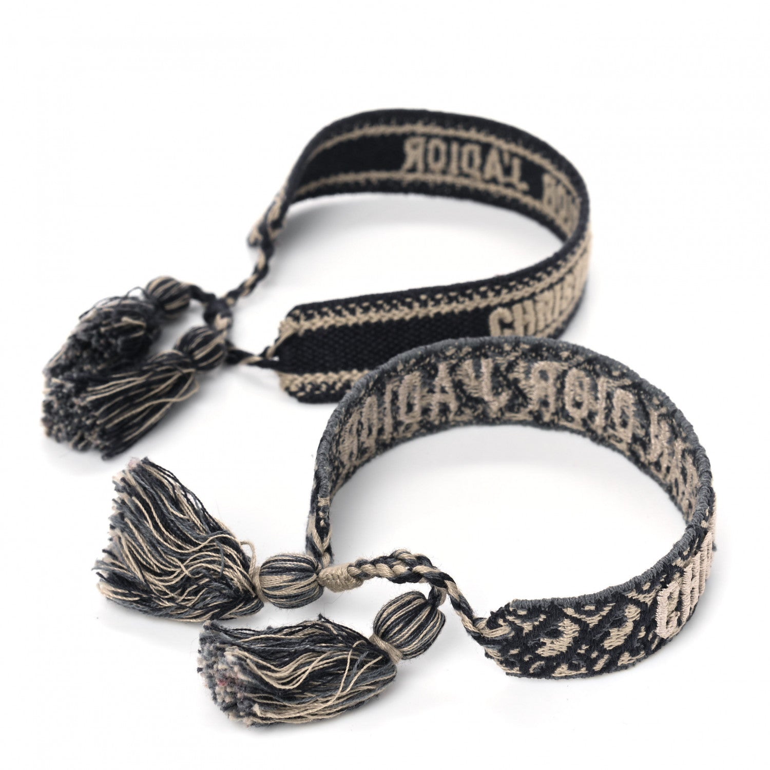 Christian Dior Woven Cotton J'Adior Friendship Bracelet Set Navy 5 of 5