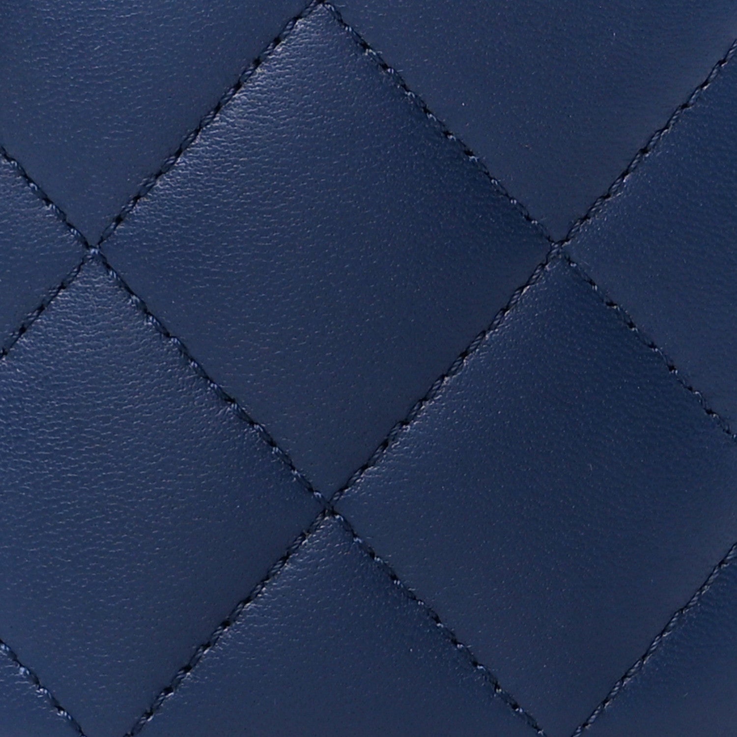 Chanel Lambskin Resin Elegant Chain Vanity Case Blue 11 of 13