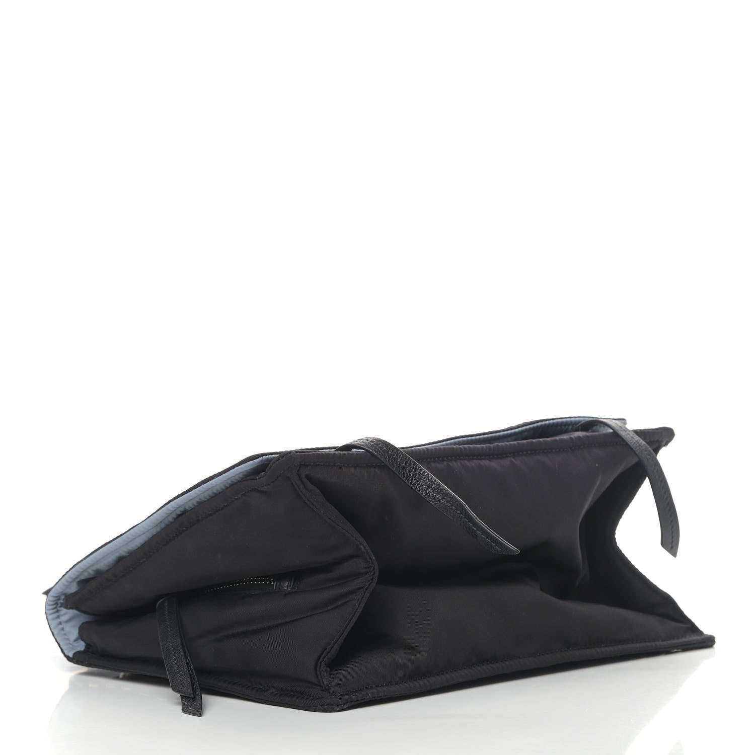 Prada Tessuto Nylon Studded Etiquette Flap Black 3 of 7