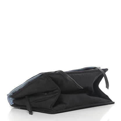 Prada Tessuto Nylon Studded Etiquette Flap Black 3 of 7