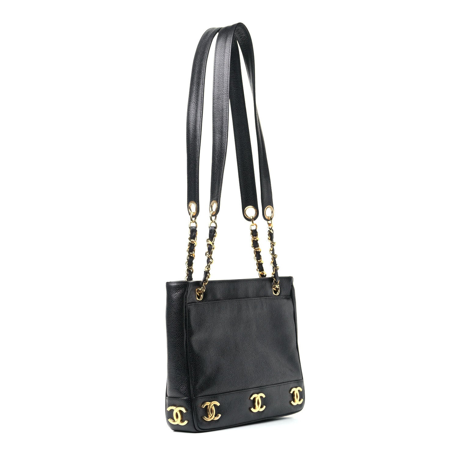 Chanel Caviar CC Shoulder Bag Black 2 of 4