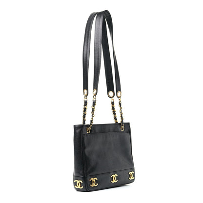 Chanel Caviar CC Shoulder Bag Black 2 of 4