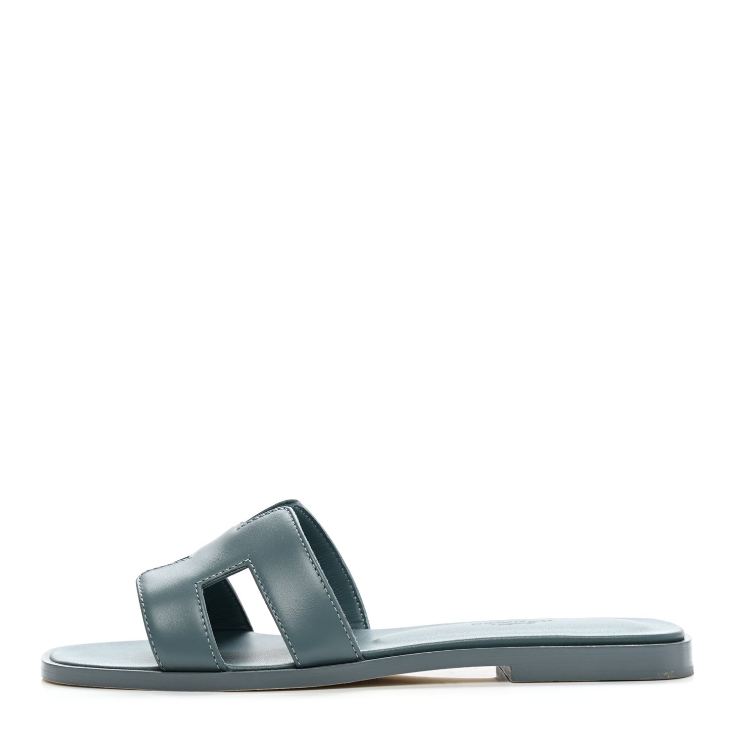 Box Calfskin Oran Sandals 36 Bleu Pinede