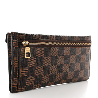 Louis Vuitton Damier Ebene Long Origami Wallet 3 of 11