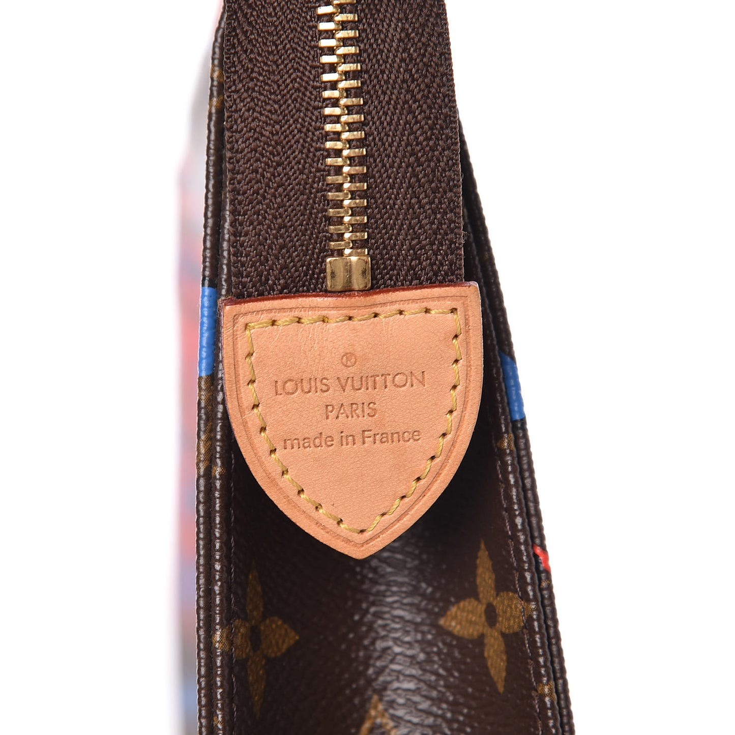 Monogram Jungle Dots Toiletry Pouch 26 Coquelicot Denim