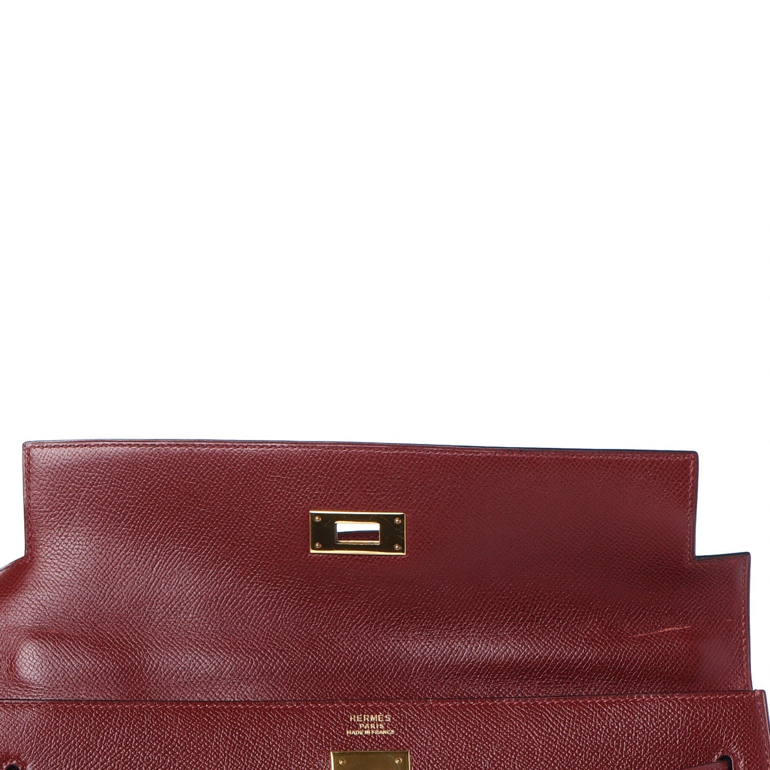 Hermes Courchevel Kelly Sellier 32 Rouge H 28 of 39