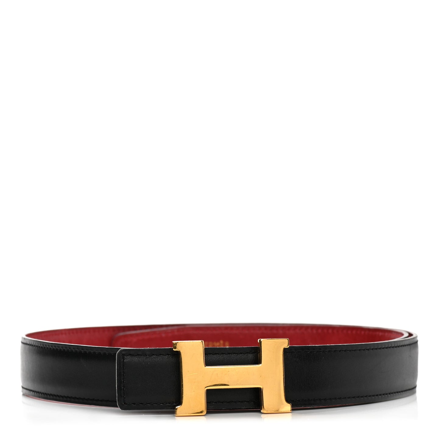 Box 18mm Constance H Belt 75 Black Rouge H