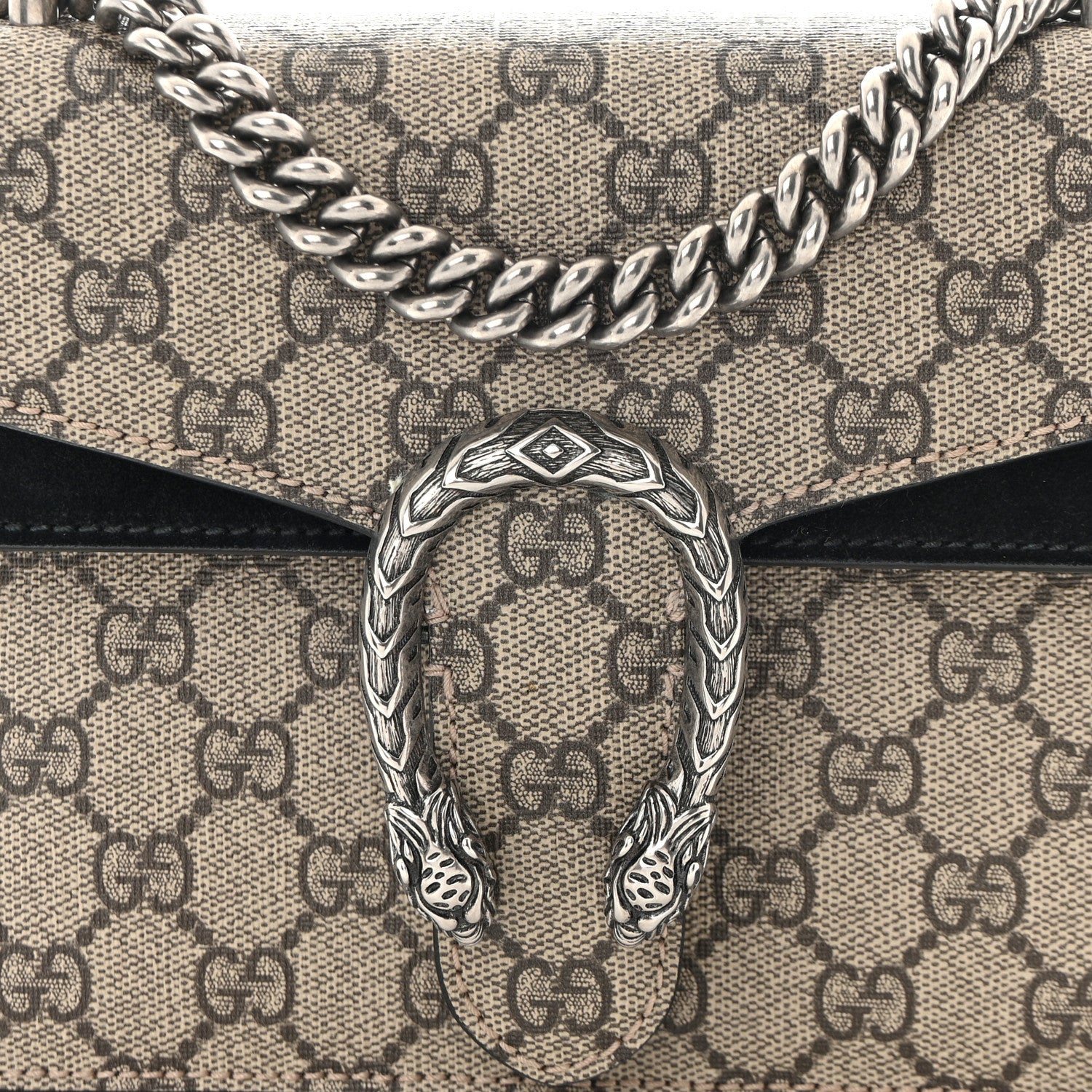 Gucci GG Supreme Monogram Mini Dionysus Shoulder Bag Black 8 of 12
