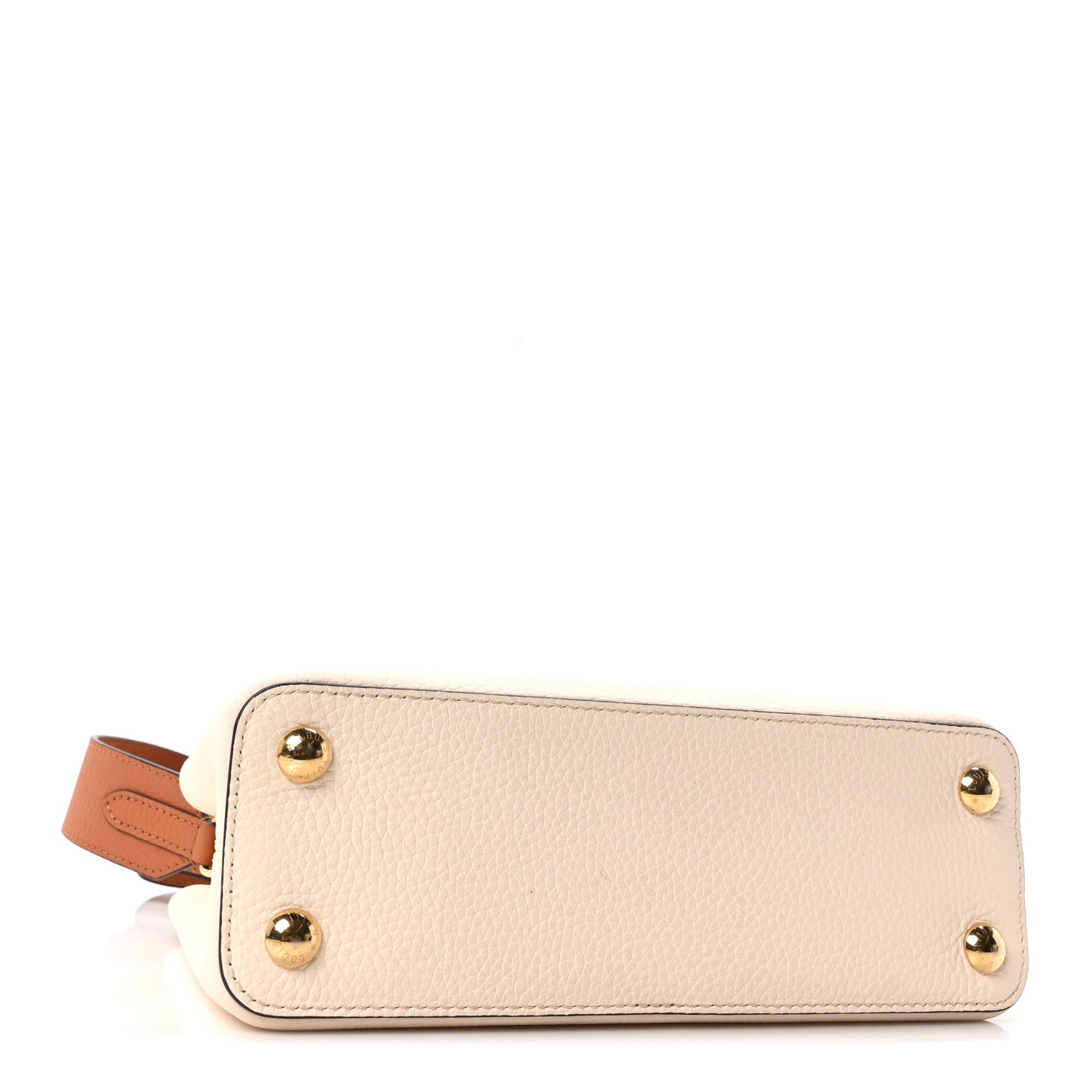 Louis Vuitton Taurillon Capucines BB Vanilla Light Beige Sienna Brown Tonic Orange 4 of 9