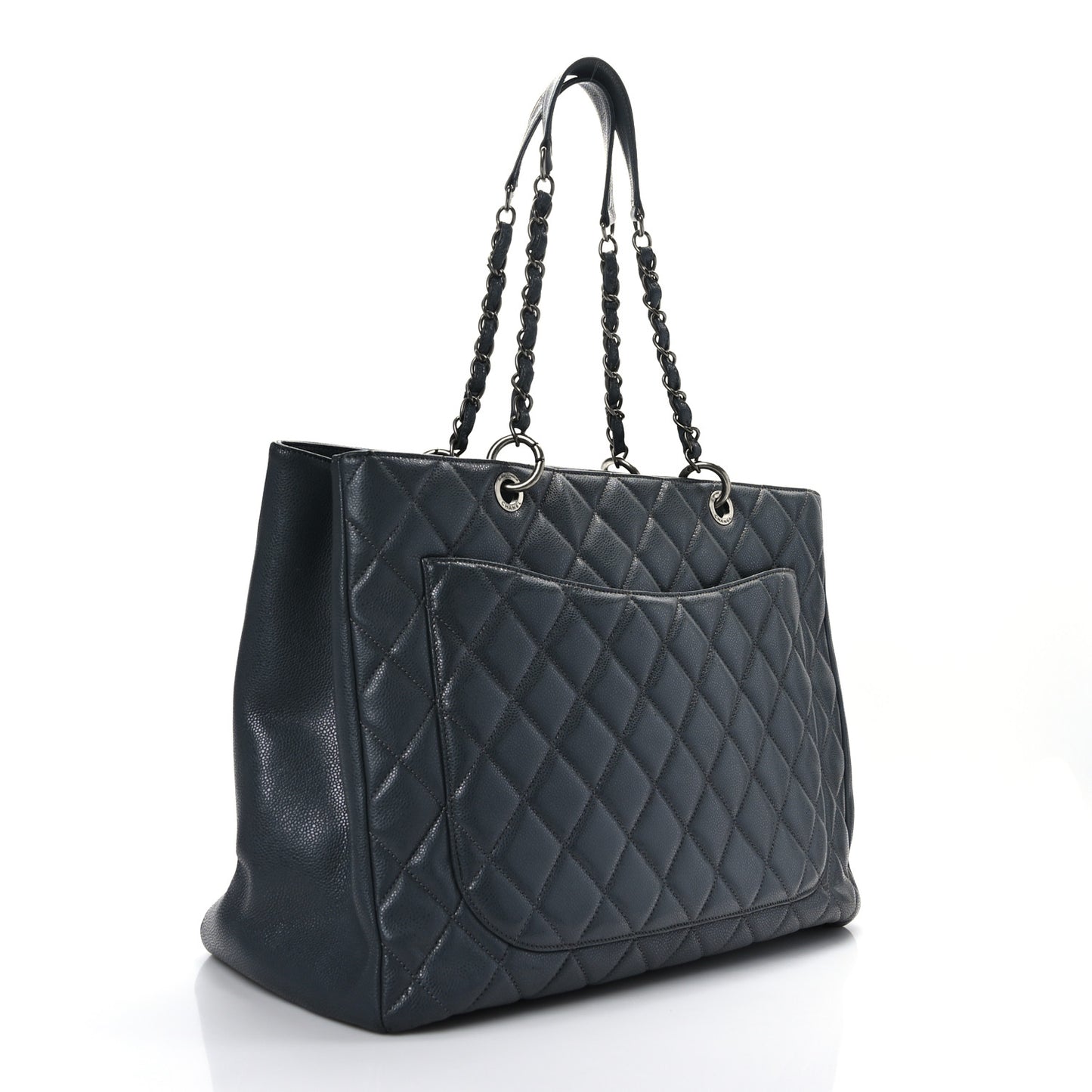 Caviar Quilted XL Grand Shopping Tote GST Blue