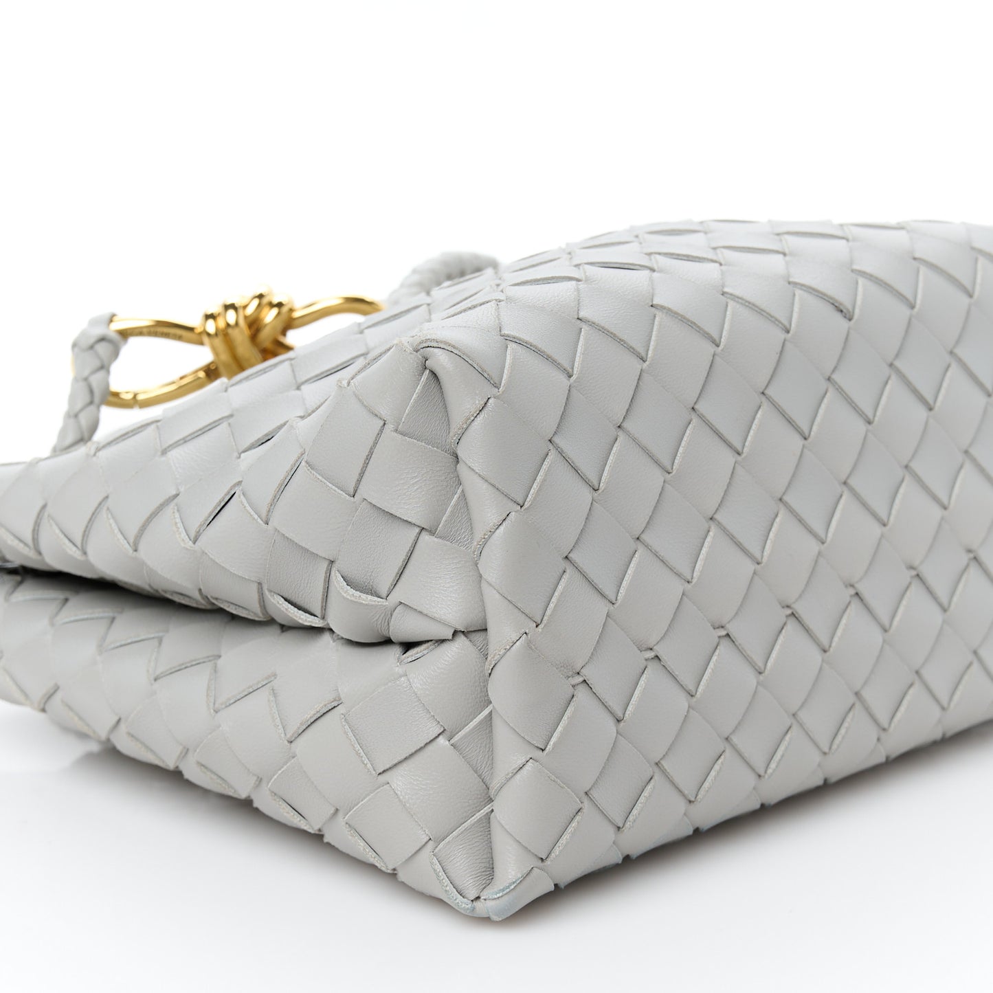 Nappa Intrecciato Small Andiamo Shoulder Bag Sterling