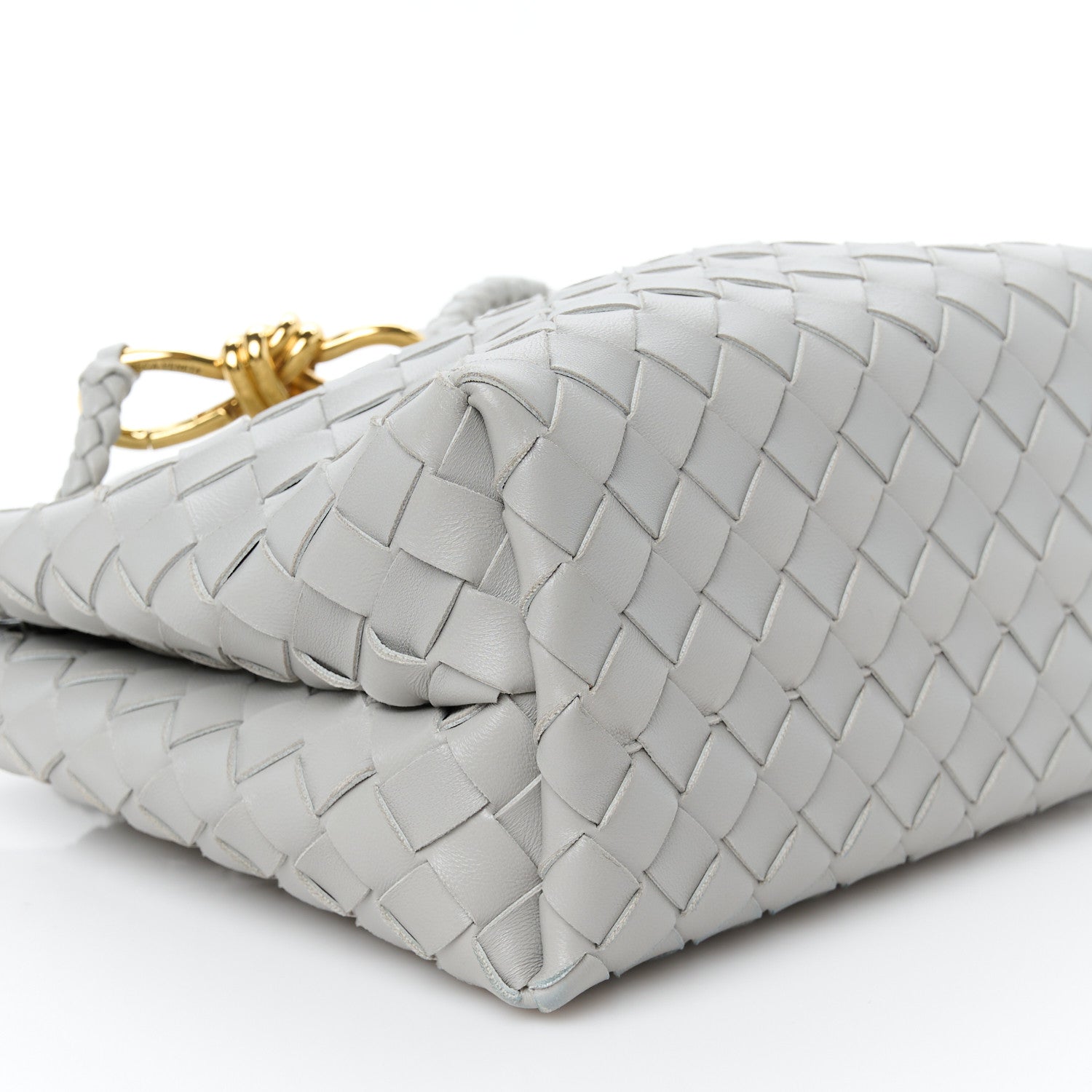 Bottega Veneta Nappa Intrecciato Small Andiamo Shoulder Bag Sterling 9 of 10