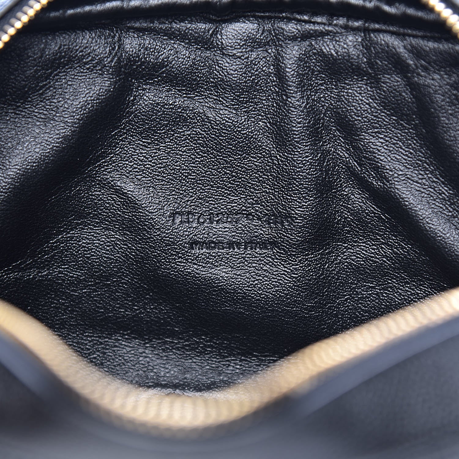 Saint Laurent Grain De Poudre Matelasse Monogram Mini Lou Camera Bag Black 7 of 12