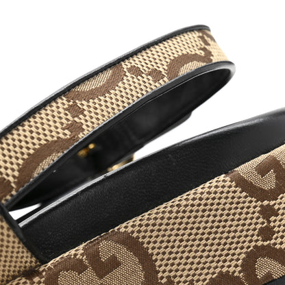 Gucci Monogram Maxi GG Granada Kid Angelina Platform 35mm Slingback Sandals 38 Camel Ebony Black 11 of 12