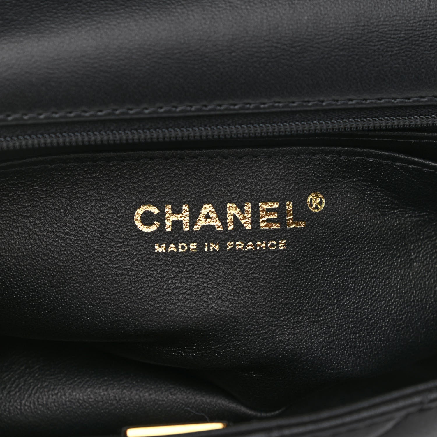 Chanel Lambskin Quilted Mini Top Handle Rectangular Flap Black 6 of 9