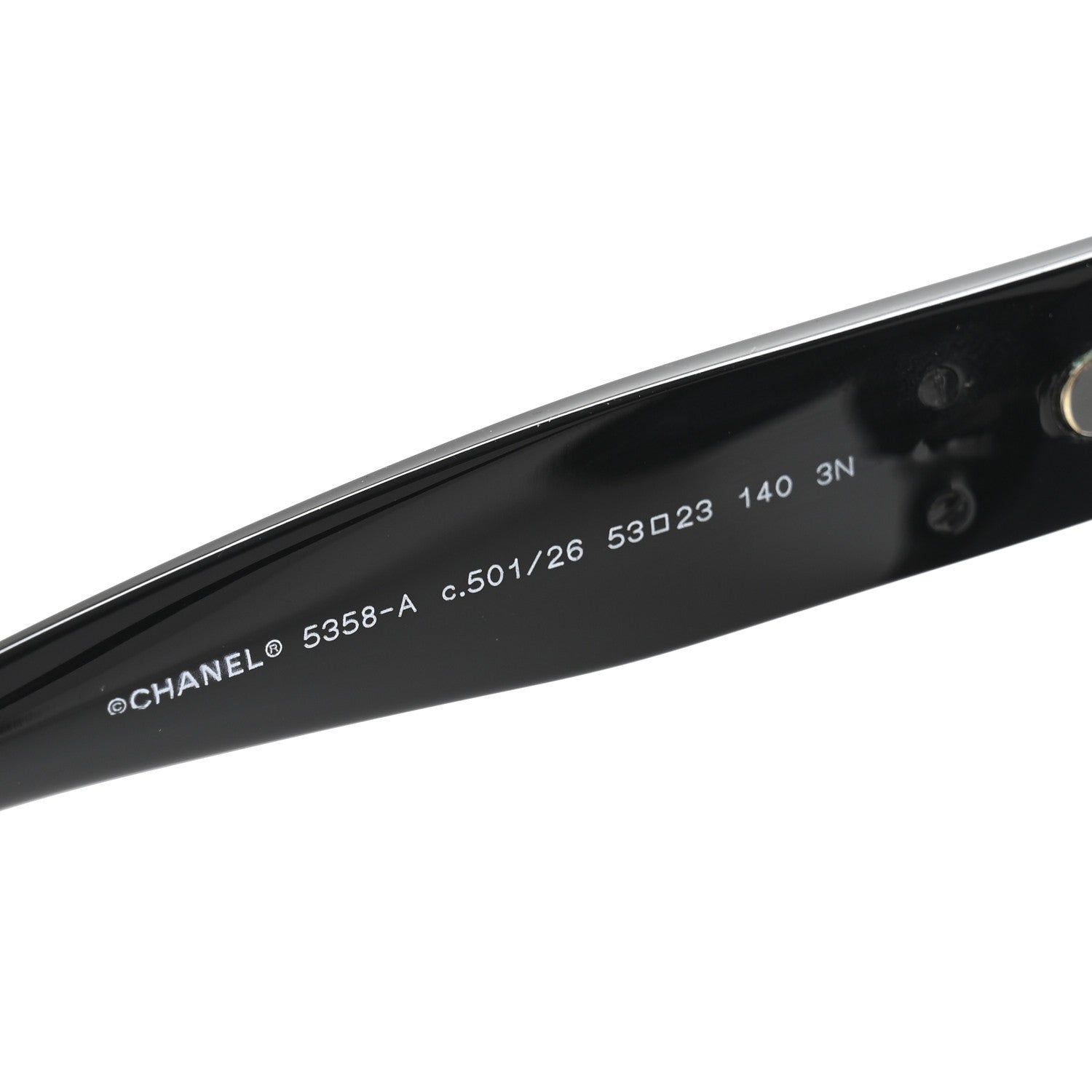 Chanel Acetate Butterfly Signature CC Sunglasses 5358-A Black 5 of 8
