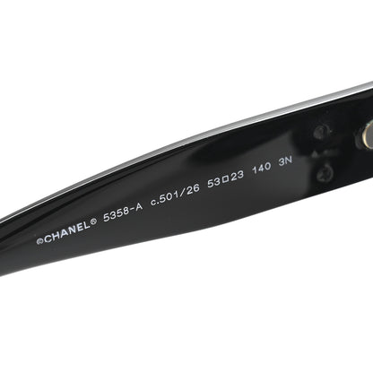 Chanel Acetate Butterfly Signature CC Sunglasses 5358-A Black 5 of 8
