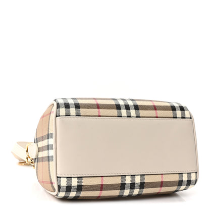 Burberry Vintage Check Mini Bowling Bag Soap Beige 4 of 10