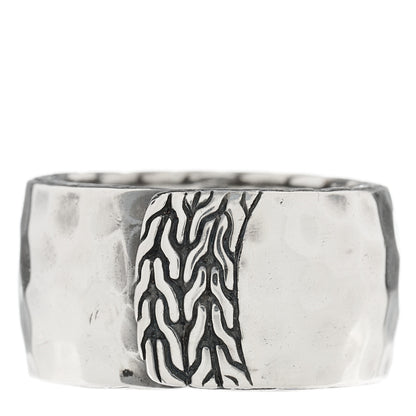 John Hardy Sterling Silver Palu Hammered Ring 50 5.5 1 of 5
