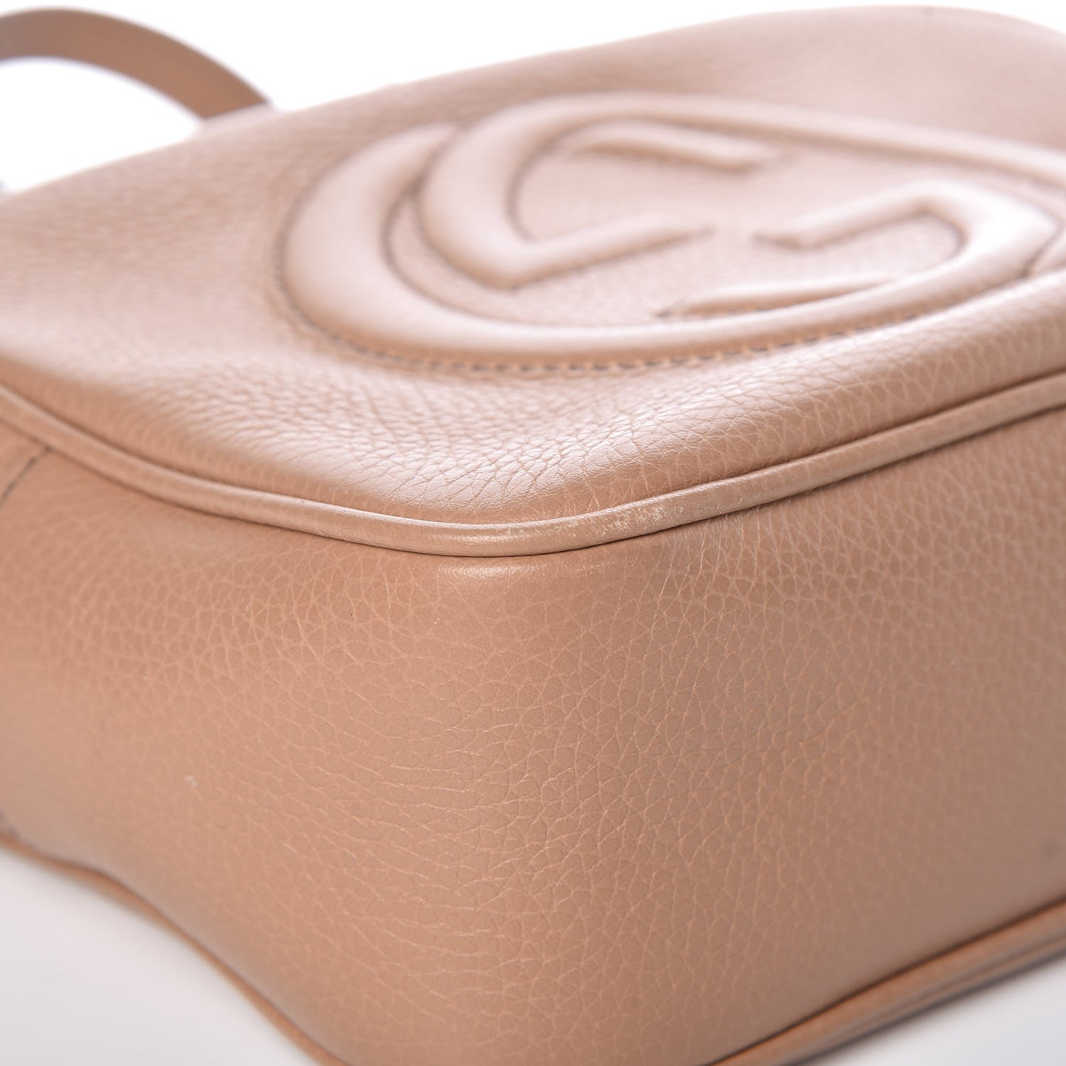 Gucci Pebbled Calfskin Small Soho Disco Bag Rose Beige 10 of 14
