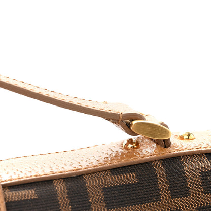 Fendi Zucca Classico No.1 Satchel Tobacco Camel Satin 10 of 10