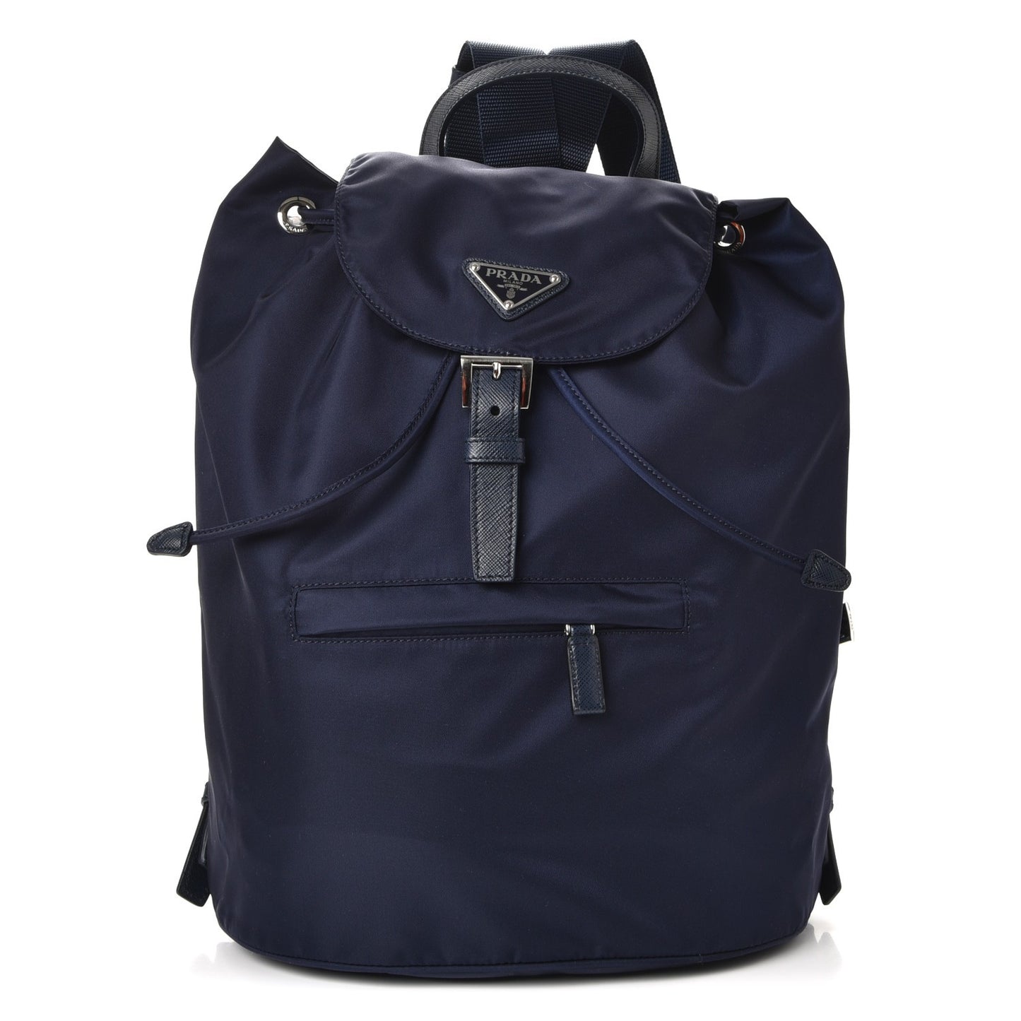 Nylon Vela Saffiano Medium Cinch Backpack Baltico