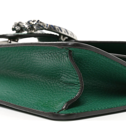 Gucci Dollar Calfskin Enamel Small Dionysus Shoulder Bag Emerald Electric Blue 10 of 11
