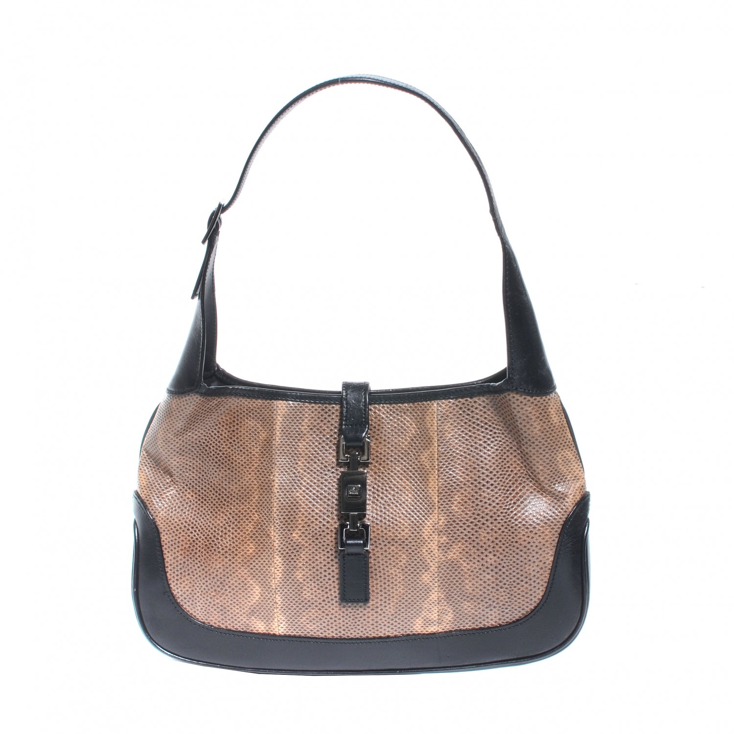 Gucci Lizard Jackie O Shoulder Bag 1 of 7