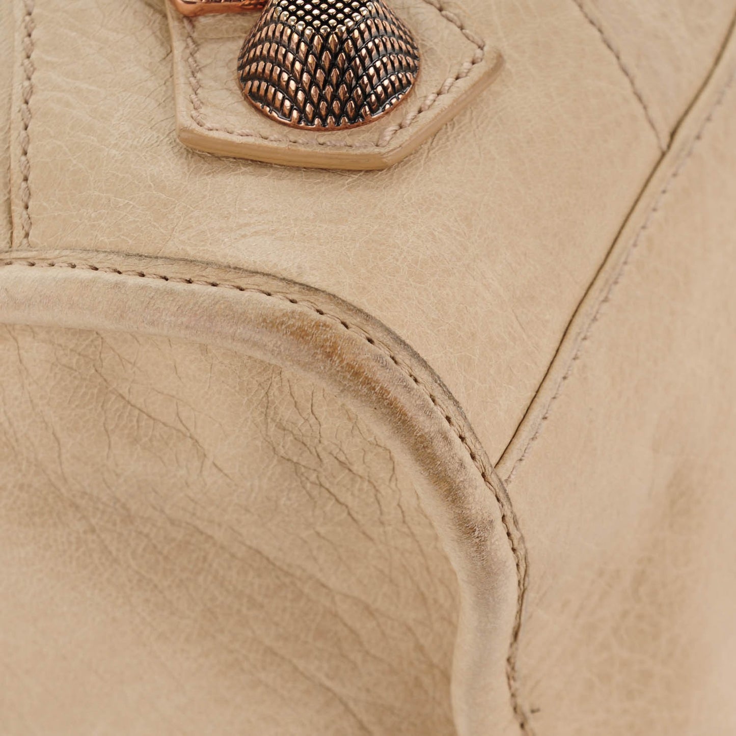 Agneau Giant 21 Rose Gold Hardware City Praline