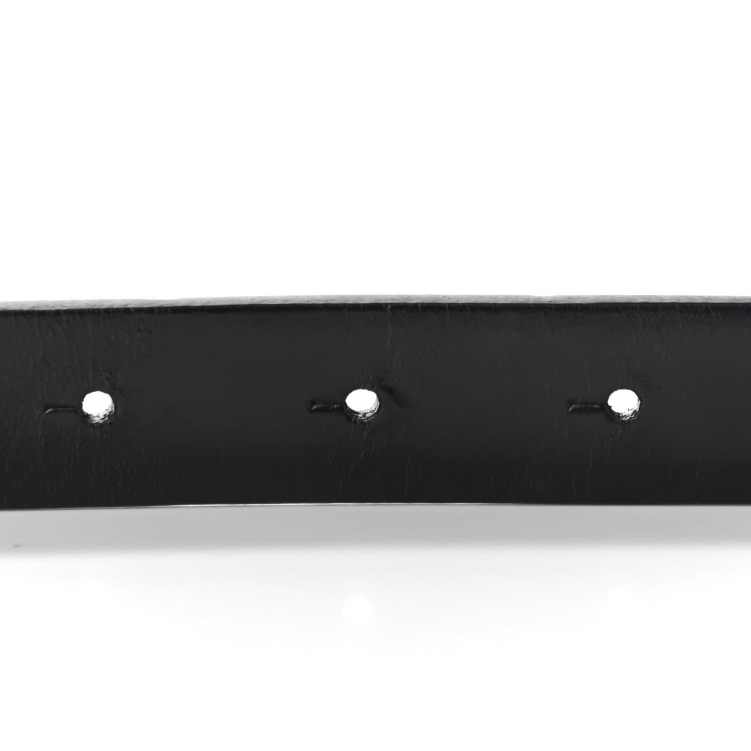 Chanel Calfskin Crystal Peace Sign Emoji Belt 75 30 Black 4 of 7