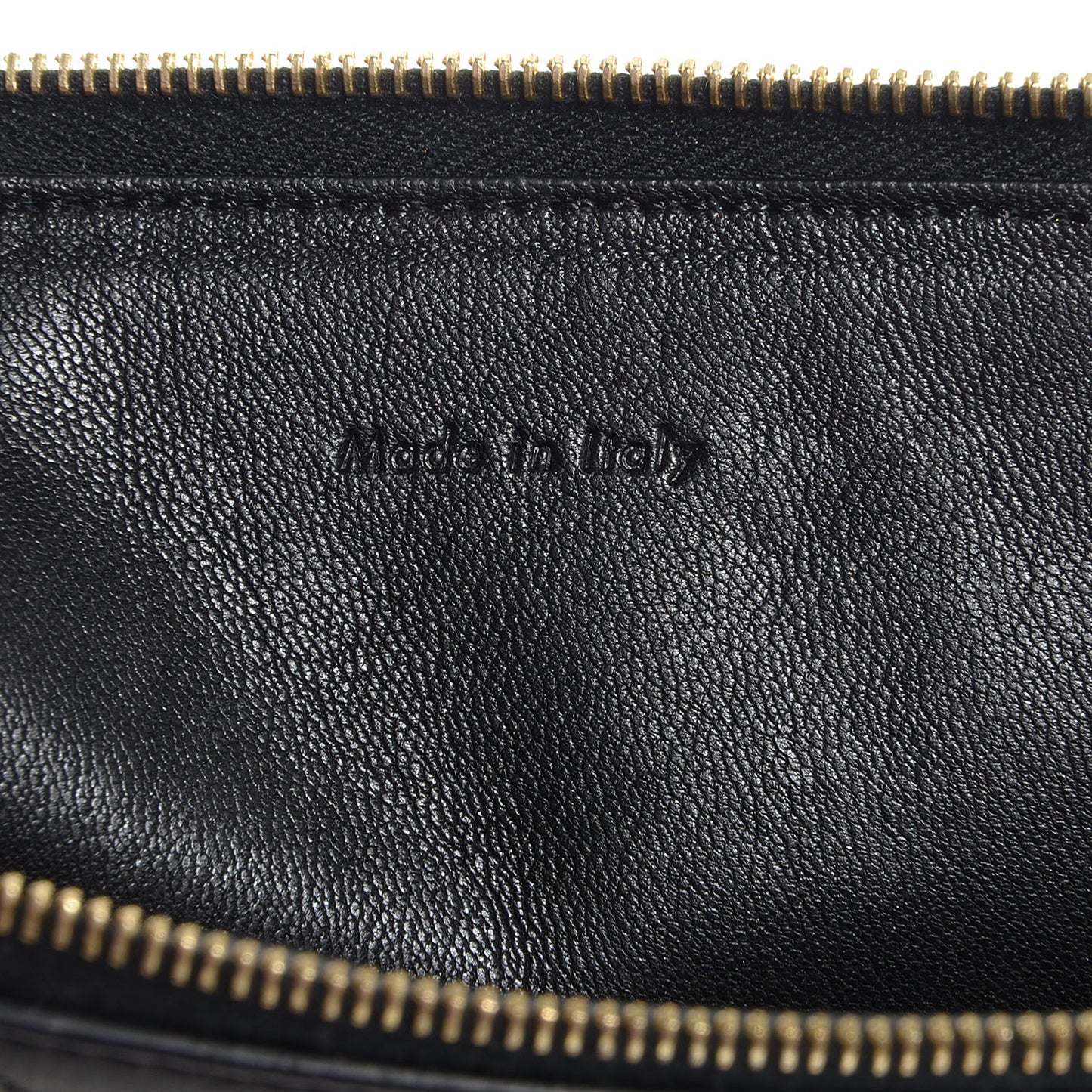 Lambskin Bi-Color Coeur iPad Clutch Black White
