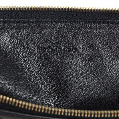 Celine Lambskin Bi-Color Coeur iPad Clutch Black White 6 of 8