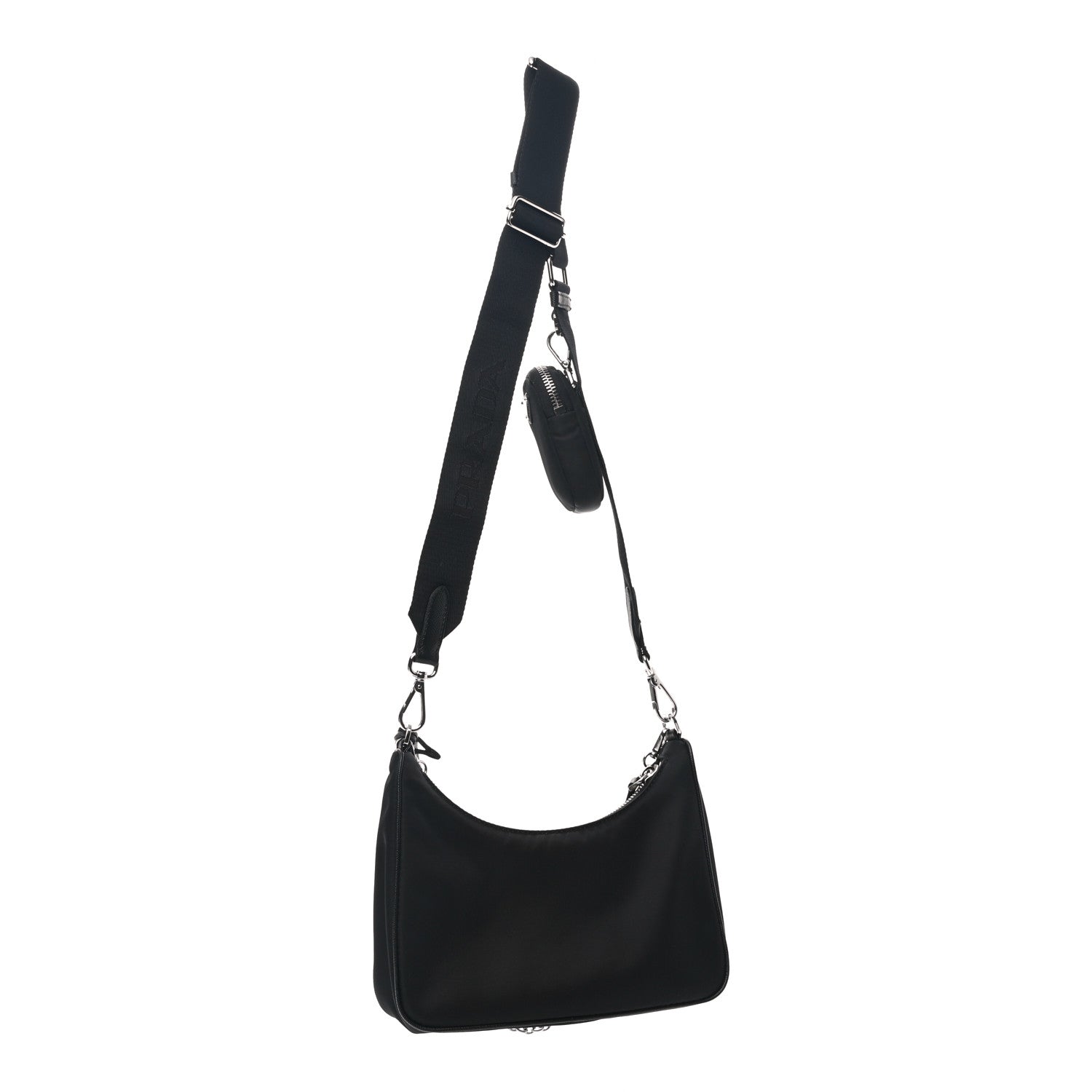 Prada Nylon Re-Edition 2005 Shoulder Bag Black 4 of 15