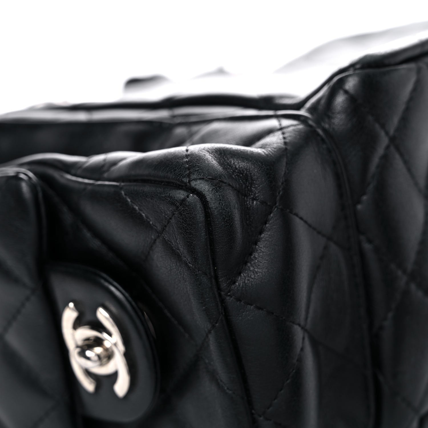 Chanel Calfskin Quilted Large Cambon Multipocket Reporter Black White 20 of 25