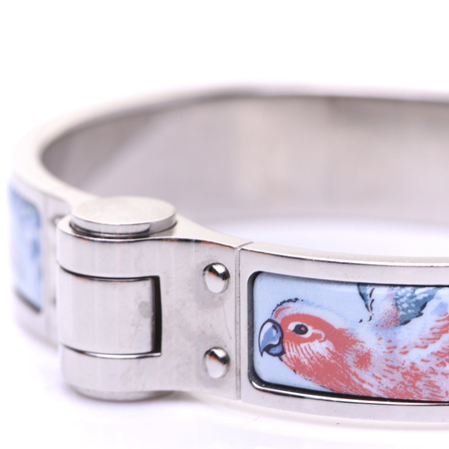 Enamel Printed Narrow Equateur Hinged Bracelet S