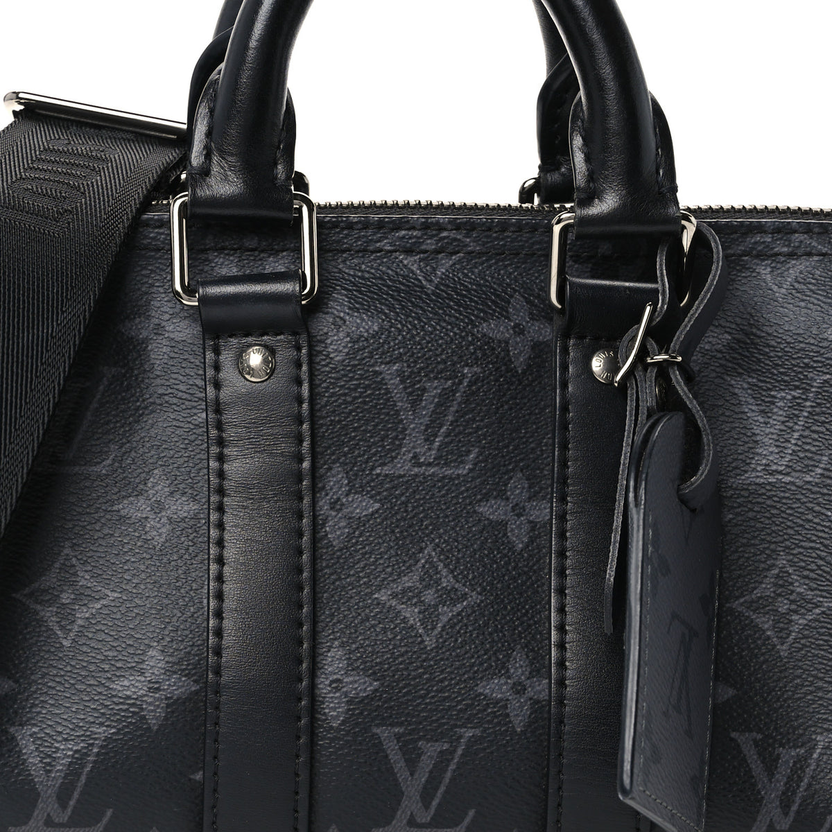 Louis Vuitton Reverse Monogram Eclipse Keepall Bandouliere 25 Black 7 of 9