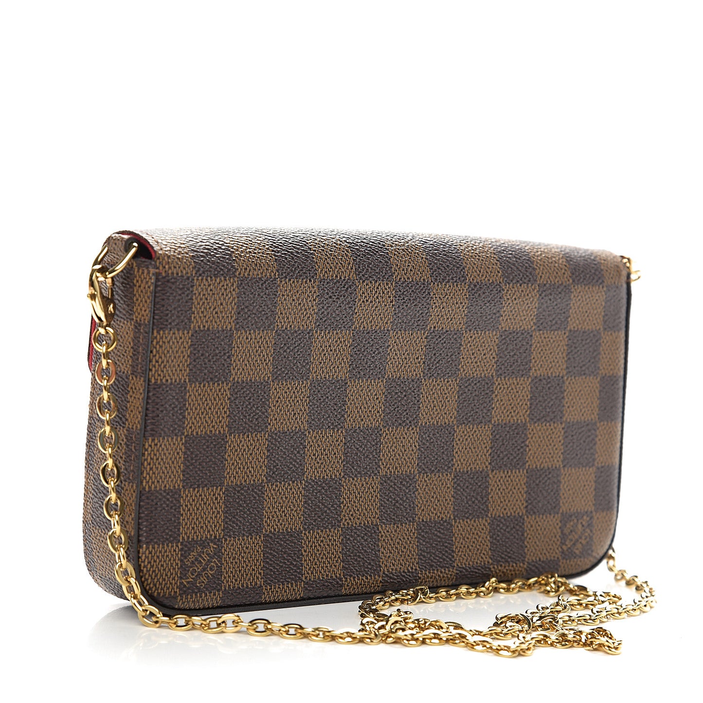 Damier Ebene Pochette Felicie Chain Wallet