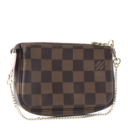 Louis Vuitton Damier Ebene 2020 Christmas Animation Big Wheel Mini Pochette Accessories Rose Ballerine 3 of 11