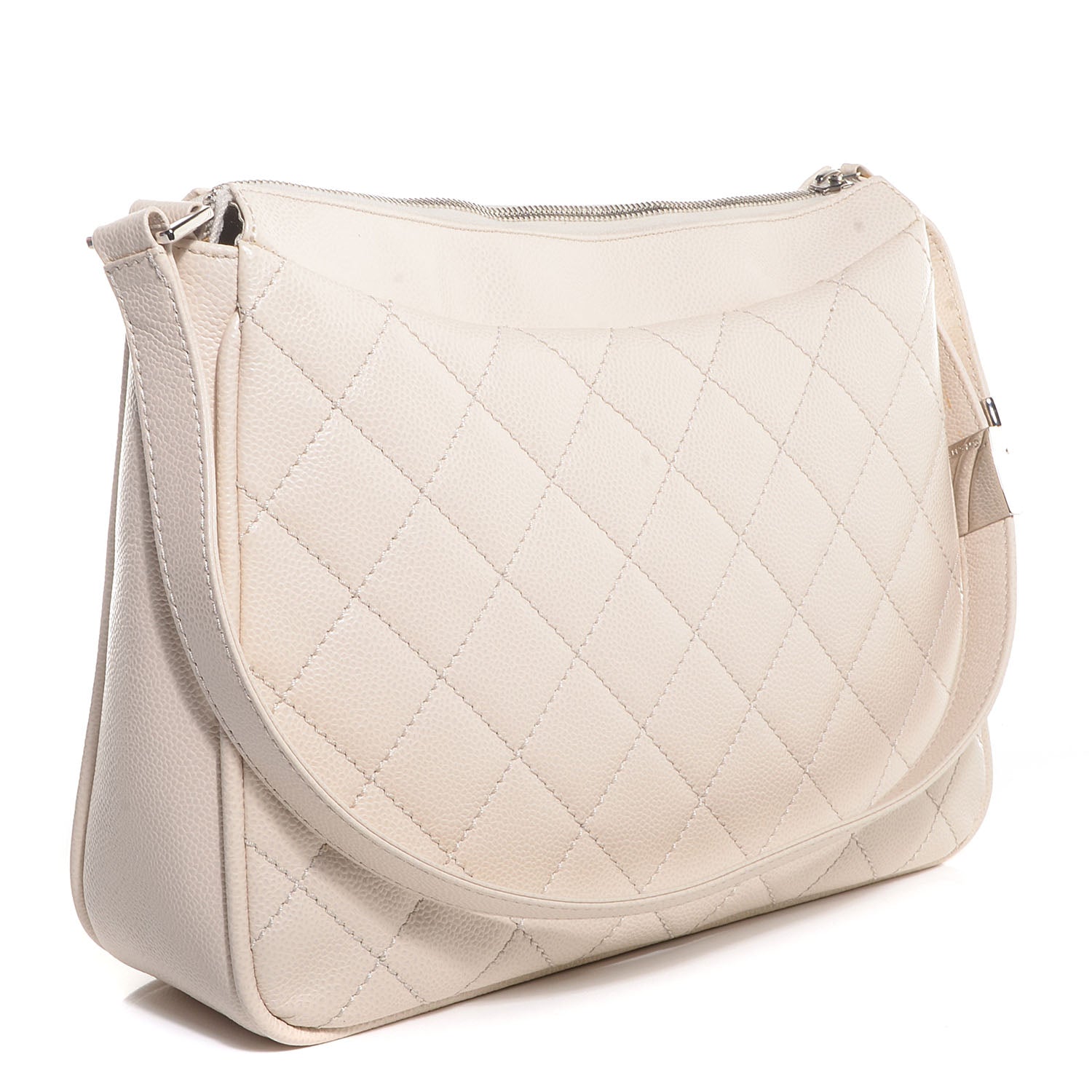 Chanel Caviar CC Hobo Beige Clair 3 of 9