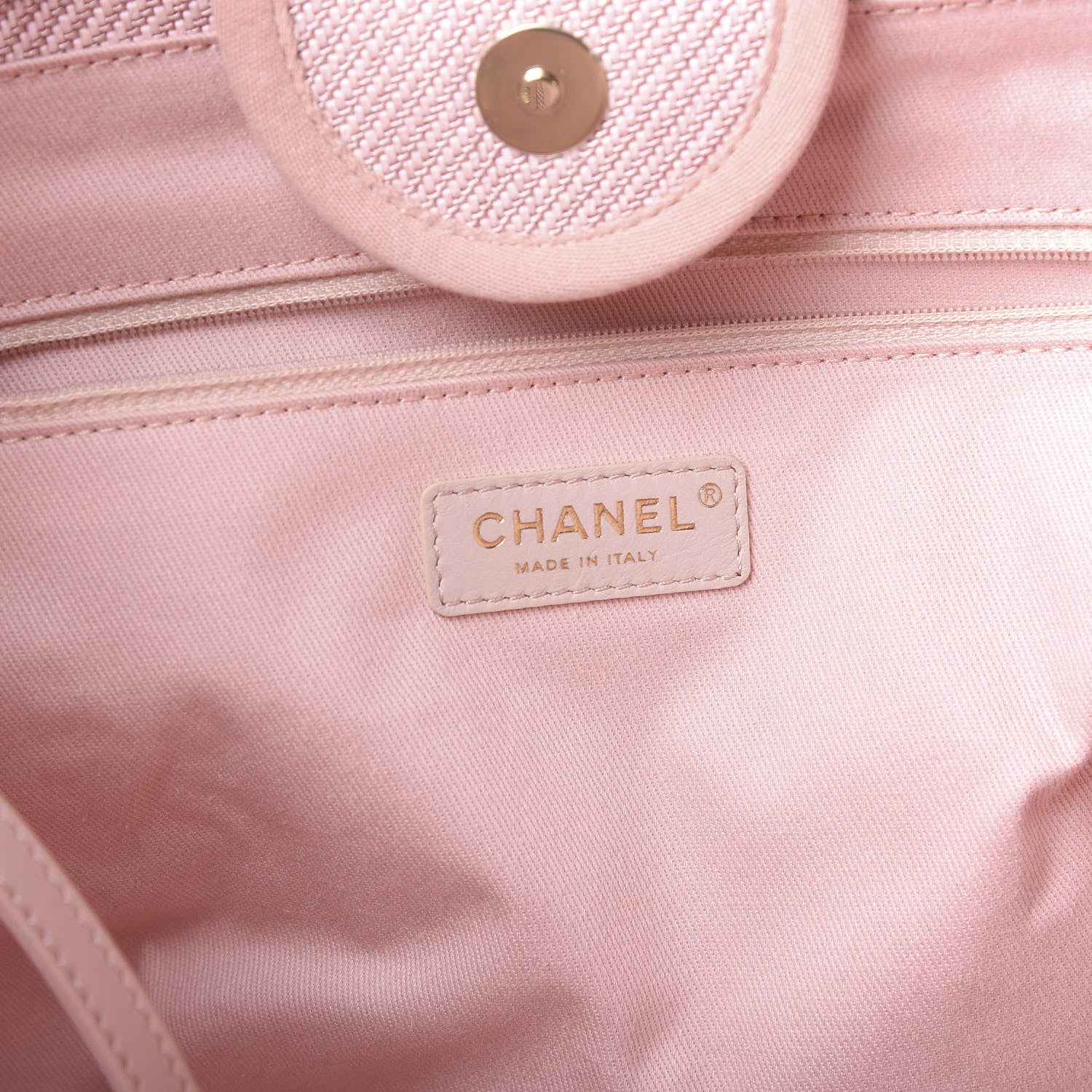 Chanel Mixed Fibers Calfskin Medium Deauville Tote Rose Pink 7 of 9