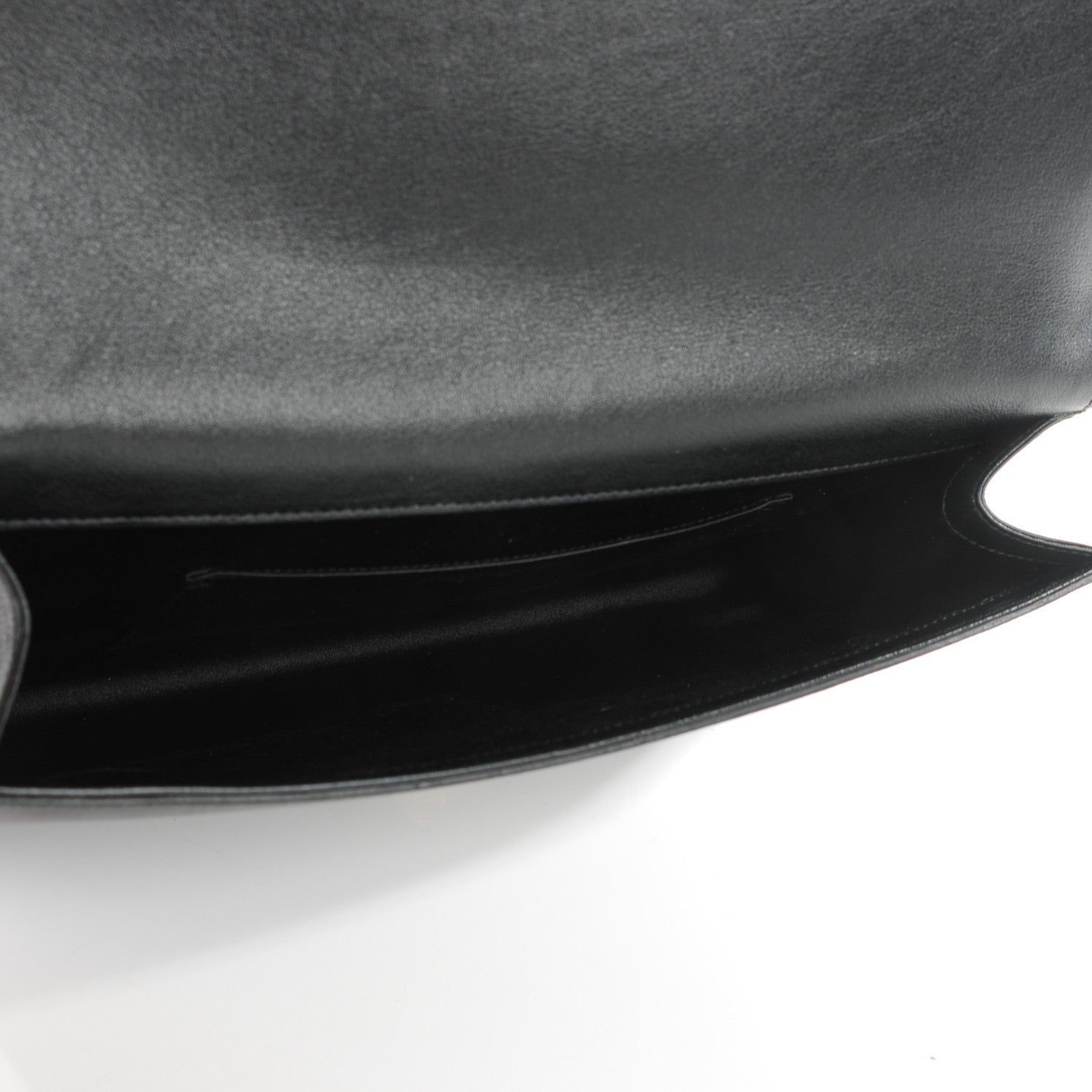 Saint Laurent Calfskin Monogram Large Belle De Jour Clutch Black 5 of 7