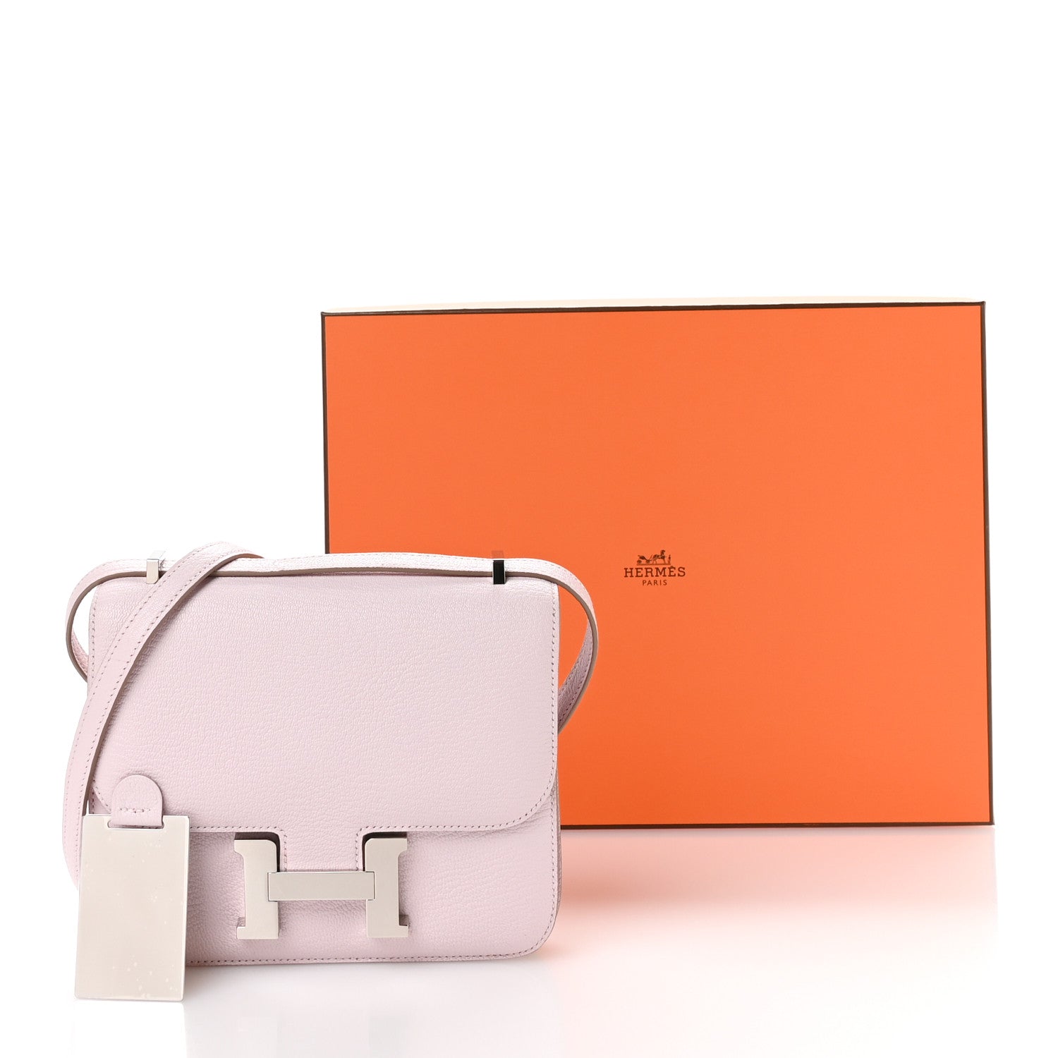 Hermes Chevre Mysore Constance 18 Mauve Pale 12 of 12
