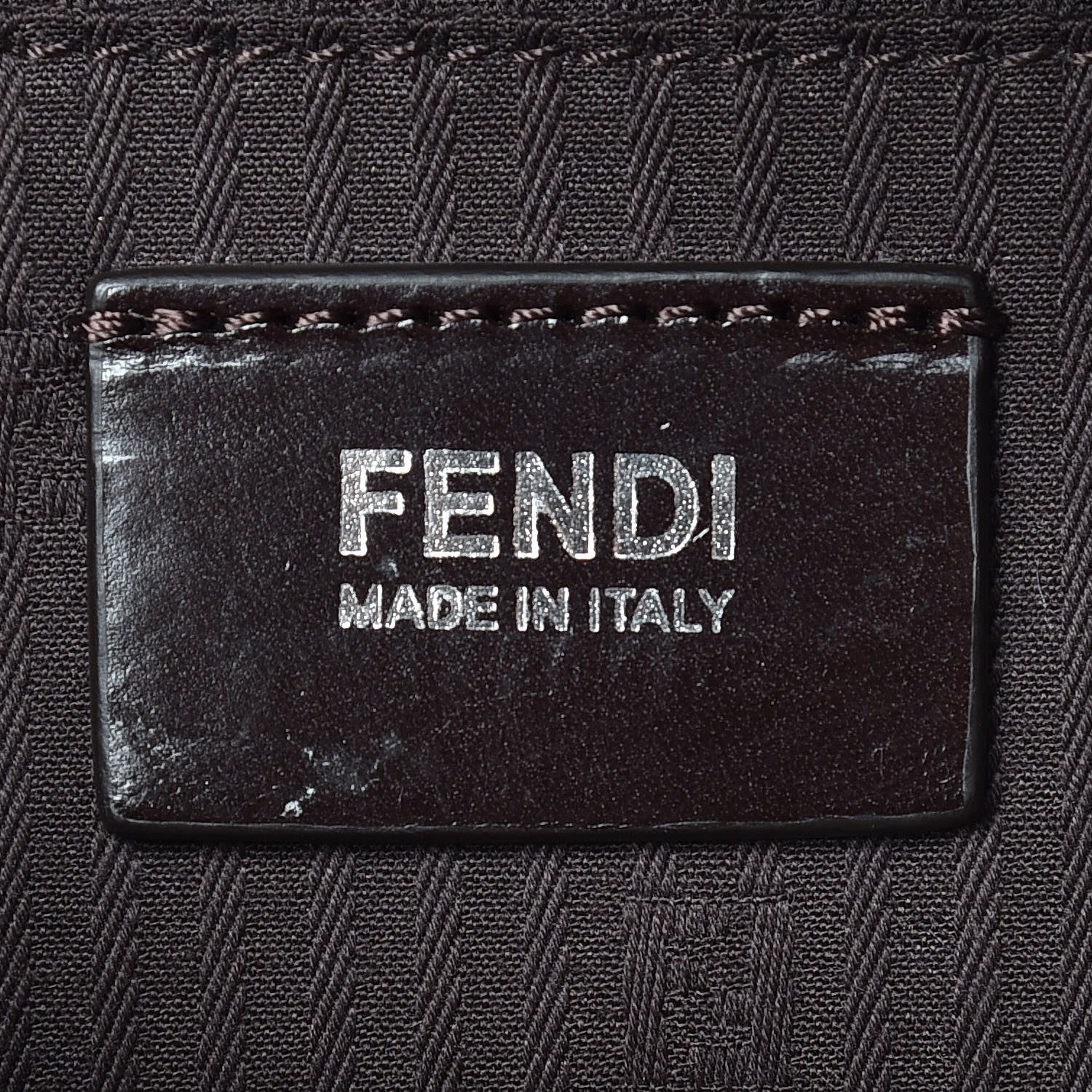 Fendi Vitello Elite Regular 2Jours Tote Caffe Noir 9 of 10