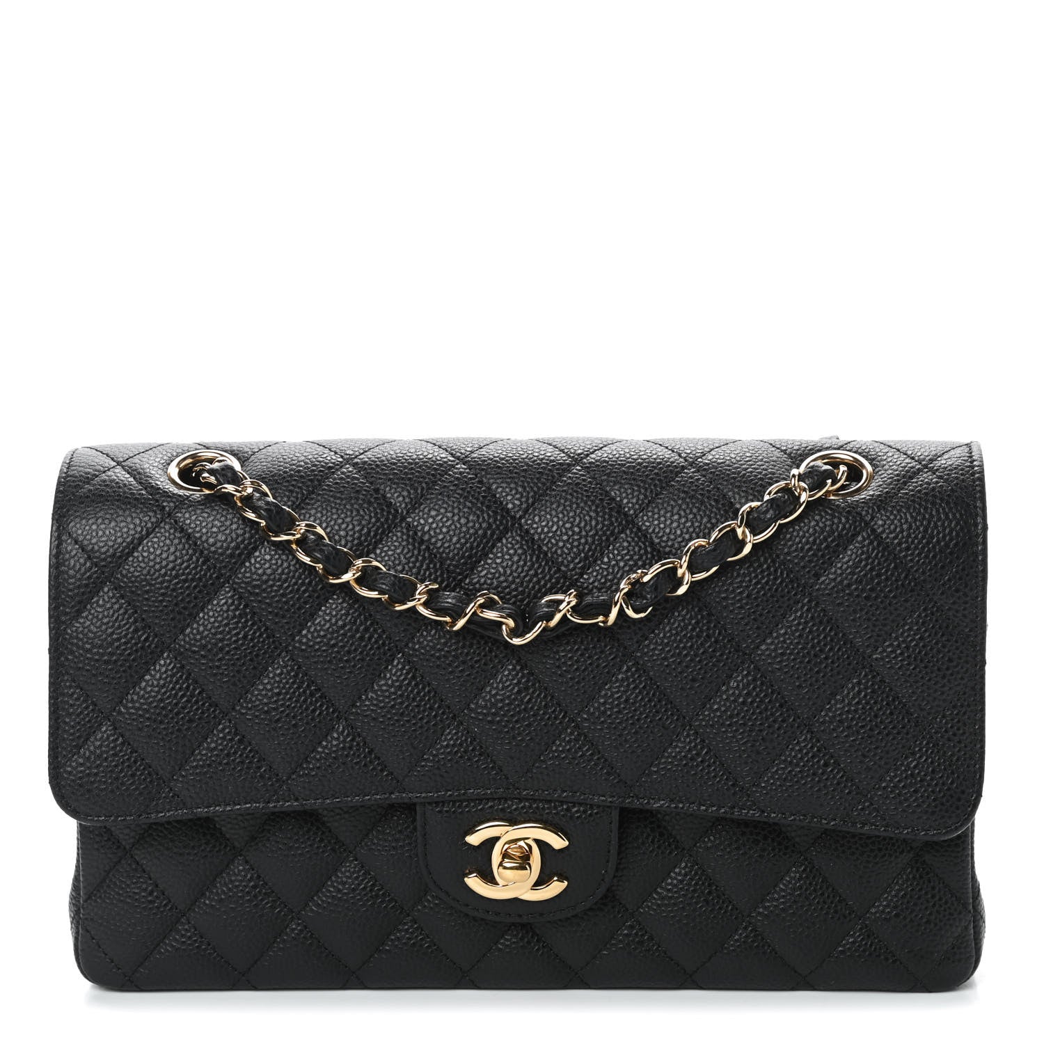 Chanel Caviar Quilted Medium Double Flap Black 1 of 11