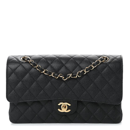 Chanel Caviar Quilted Medium Double Flap Black 1 of 11