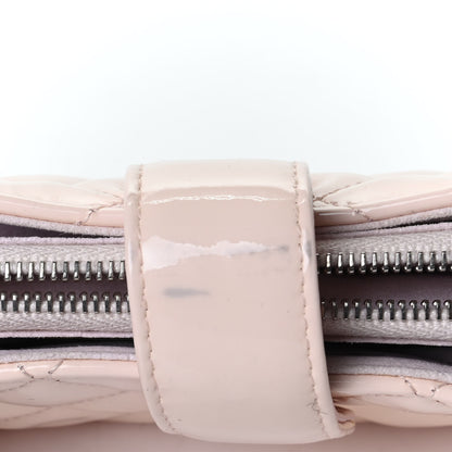 Chanel Patent Quilted Mini Phone Holder Clutch Light Pink 6 of 6