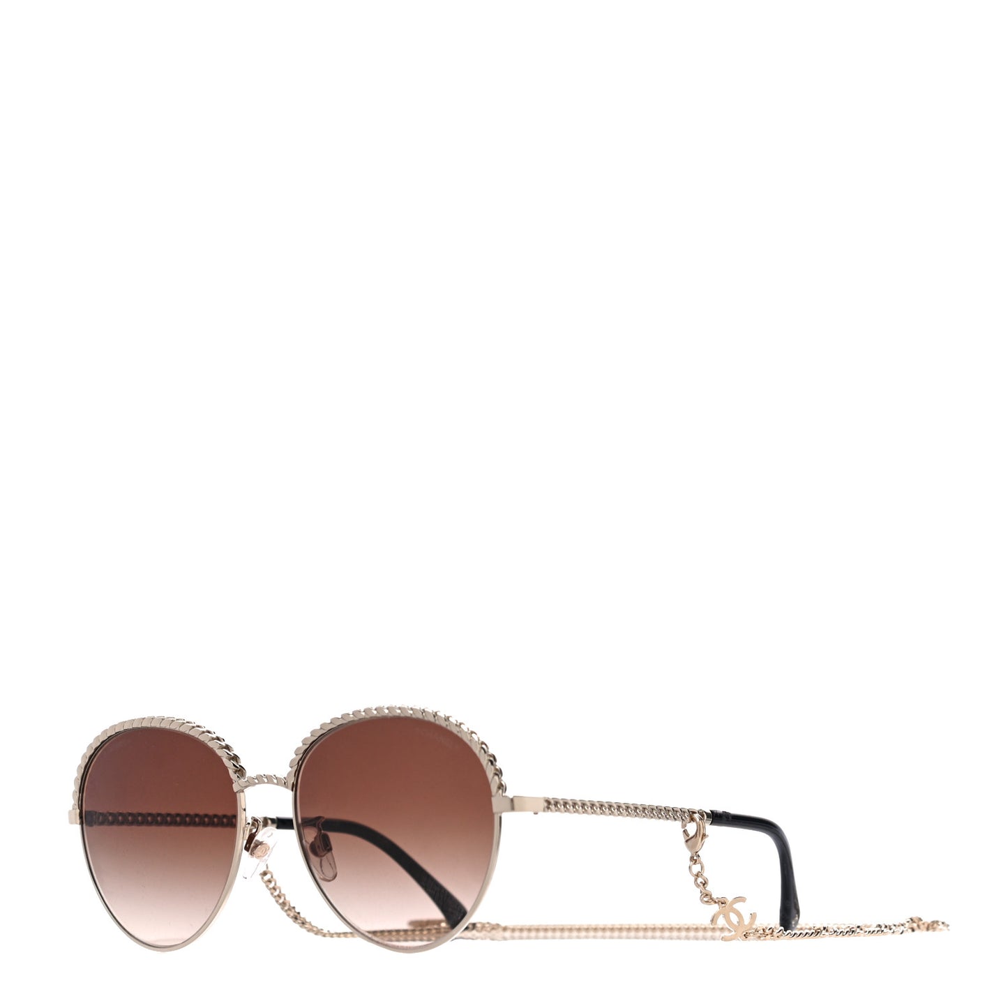 Chain Pantos Sunglasses 4242 Gold Brown