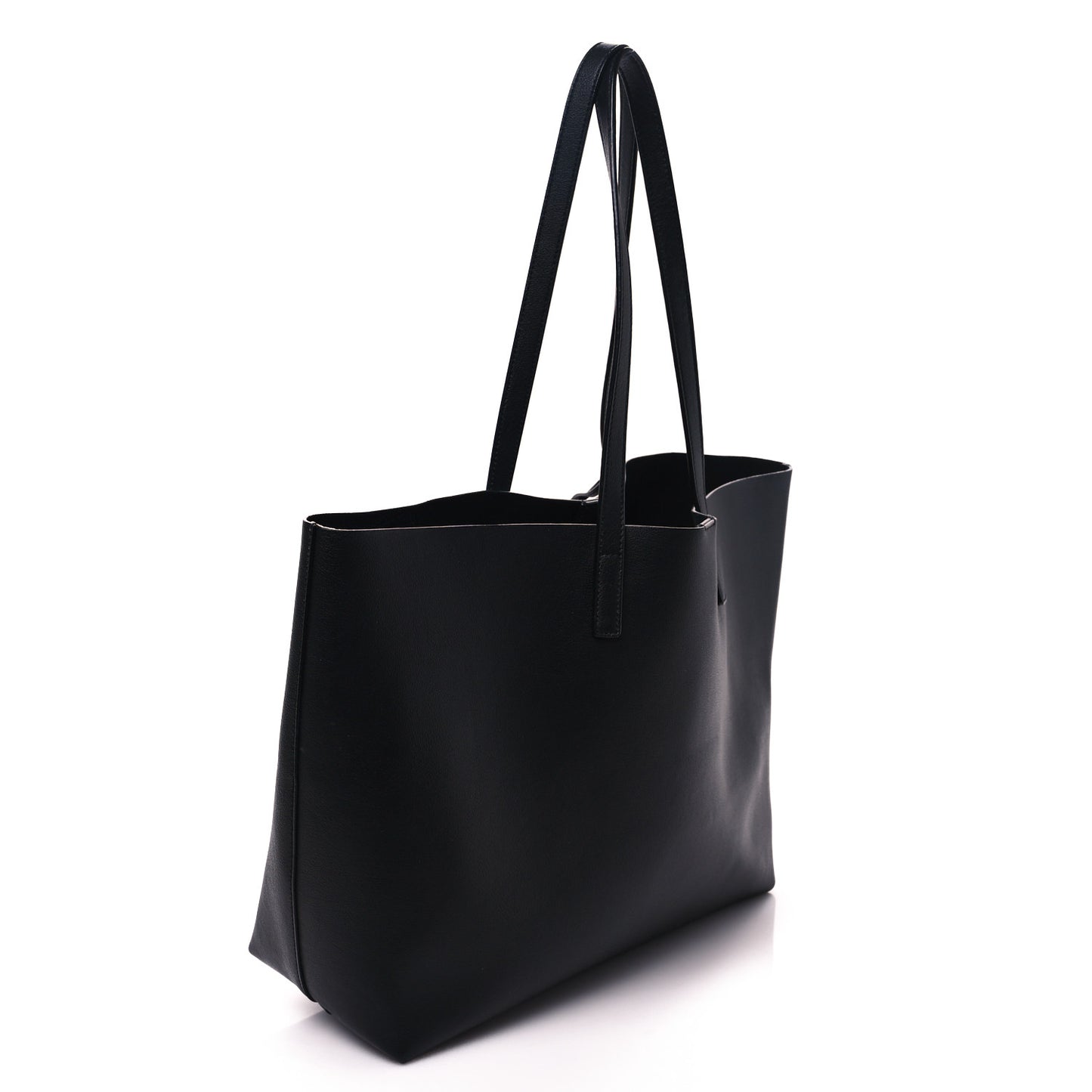 Calfskin Large Shopping Tote Black