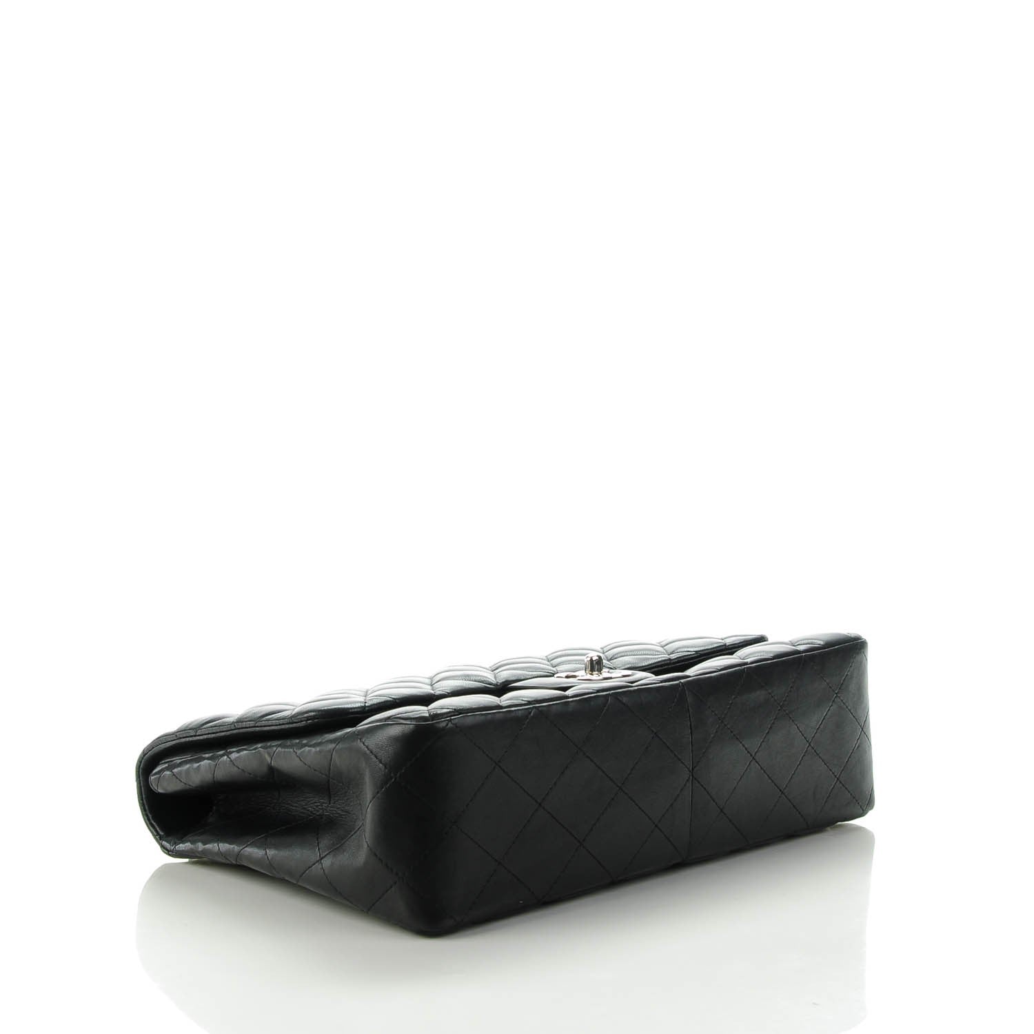 Chanel Lambskin Quilted Jumbo Single Flap Black 4 of 7